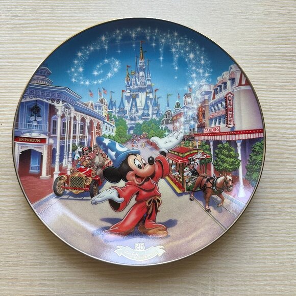 The Bradford Exchange Other - Bradford Exchange Walt Disney World 25th Anniversary Main Street USA Plate